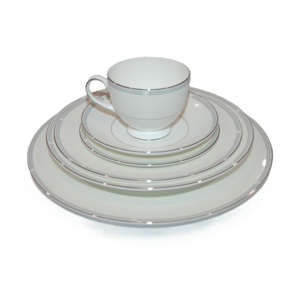 Wedgwood Notting Hill London Collection 6 Piece Place Setting Dinner Set White - Picture 1 of 11